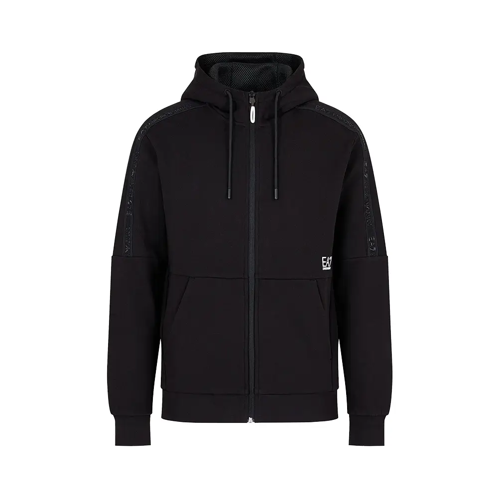 Ea7 zip sweatshirt sale