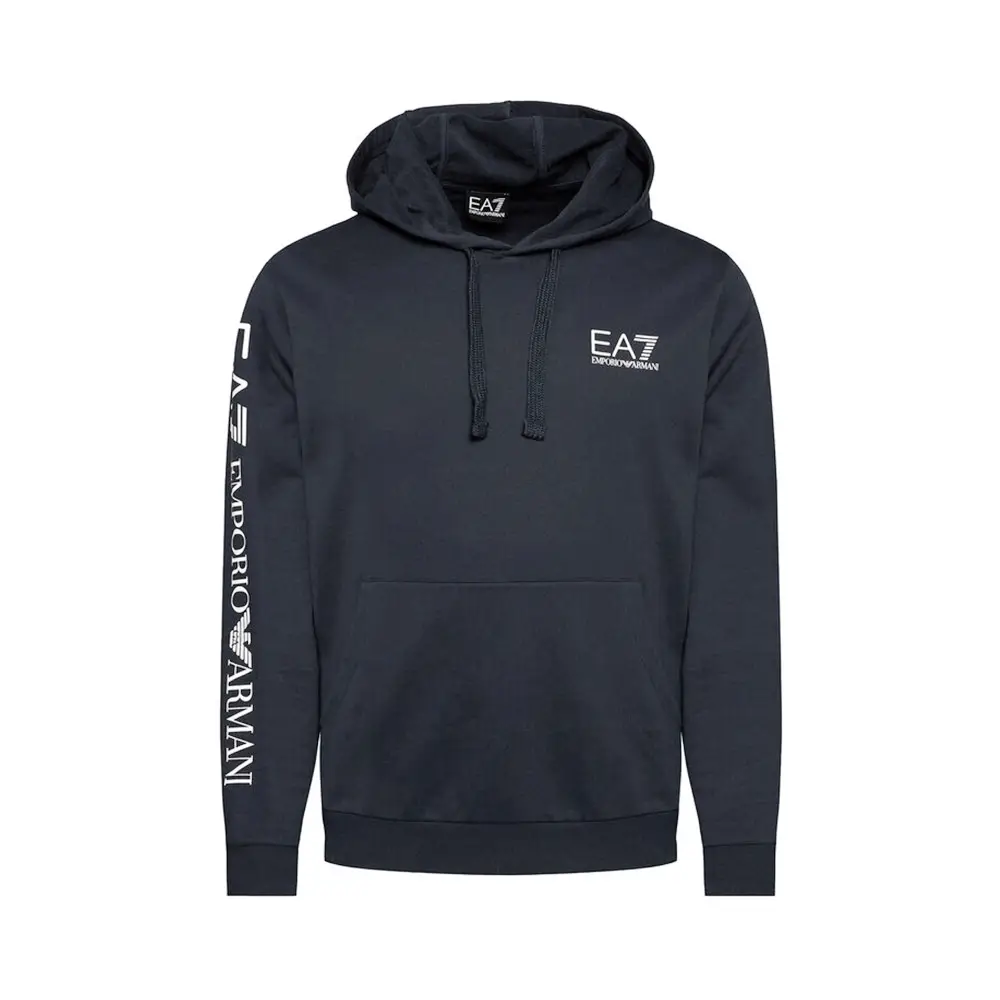 EA7 (Emporio Armani) Logo Core Identity Hoodie Navy Blue