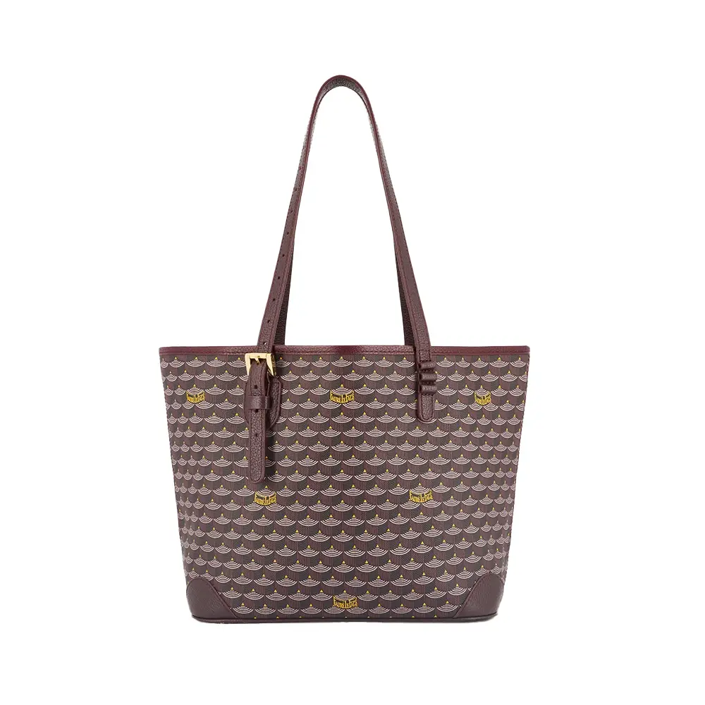 Fauré Le Page Daily Battle 27 Tote Bag Canvas Leather Ivress Red