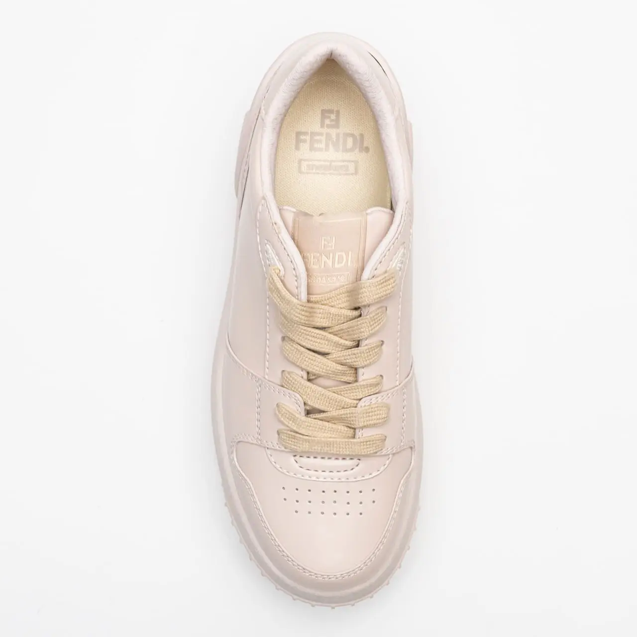 Fendi Platform Sneakers Leather Beige Women – voilà.id