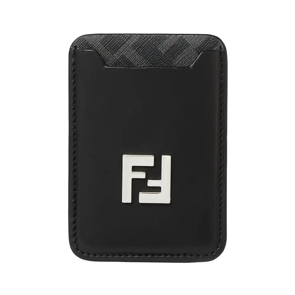 Fendi FF Squared MagSafe Card Holder Black – voilà.id