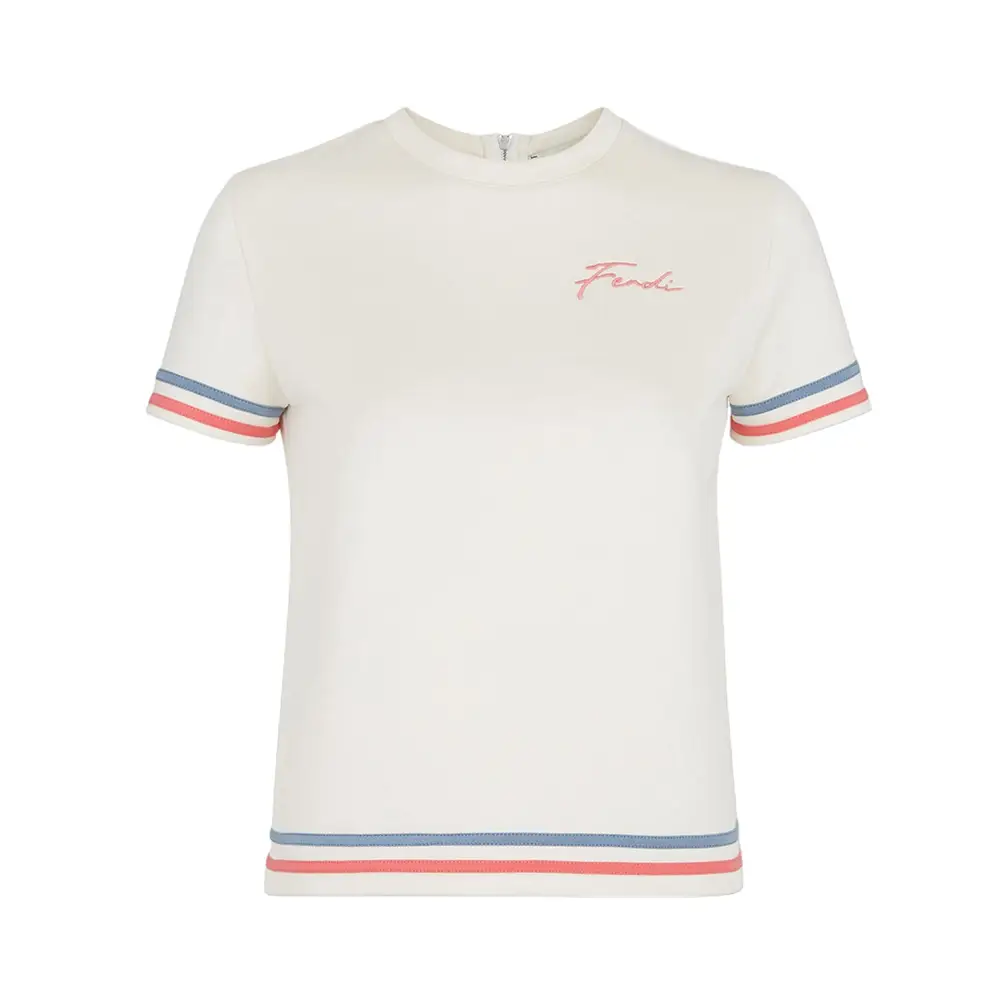 Fendi Boxy Cut T-Shirt White – voilà.id