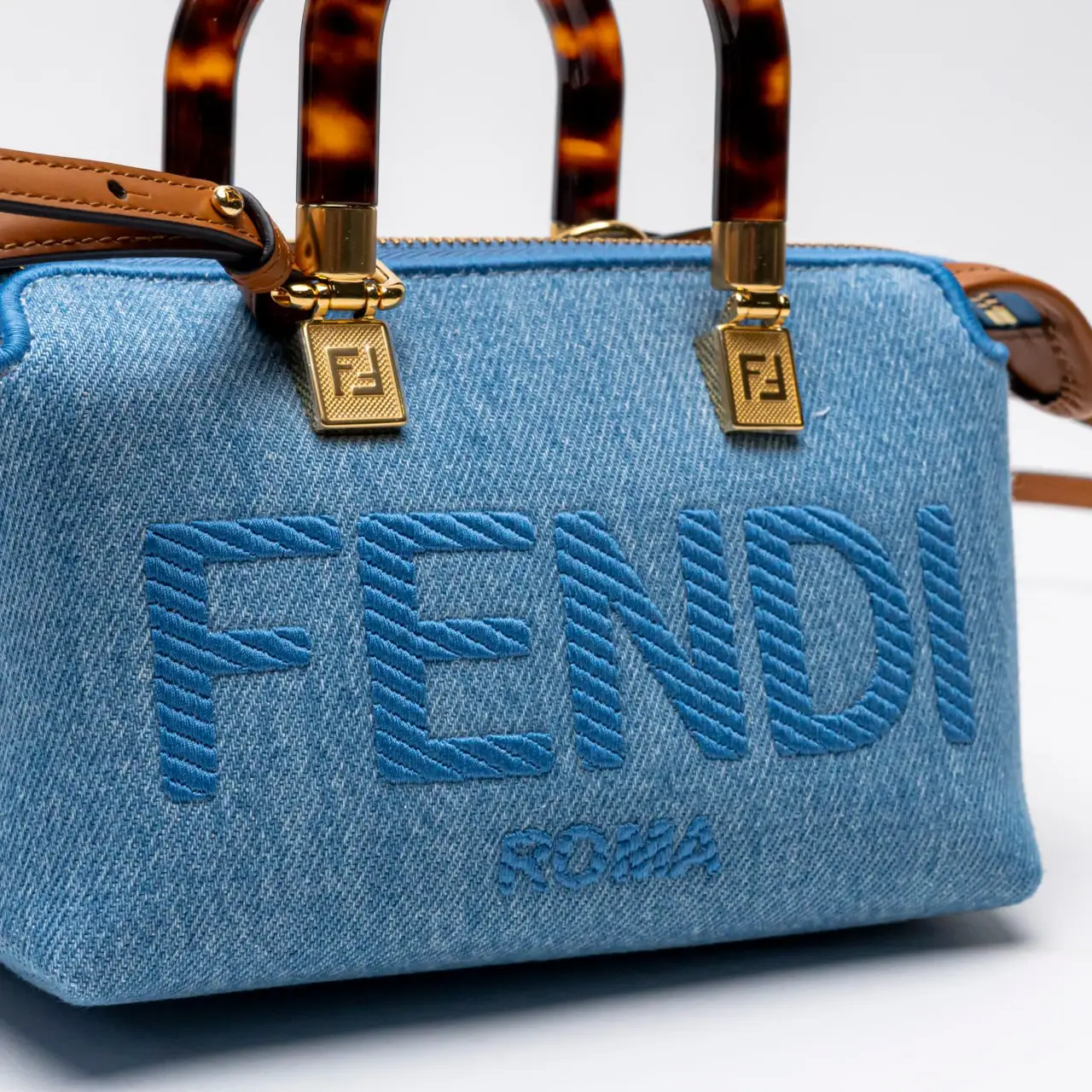 Fendi By The Way Mini Handbag Denim Light Blue – voilà.id