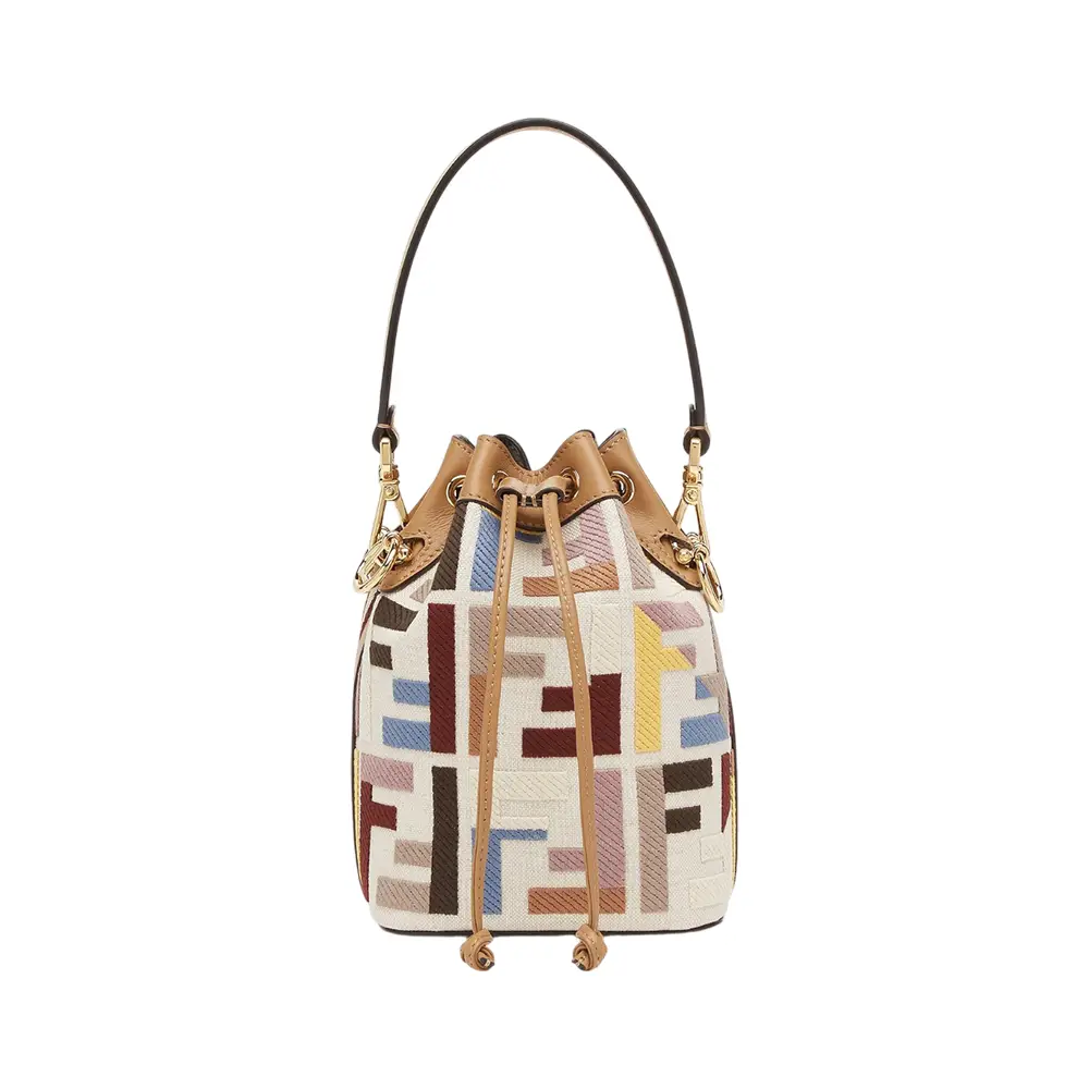 ［Fendi ］Embroidered Canvas Mon Tresor Bucket B 45636963-1_2.jpg