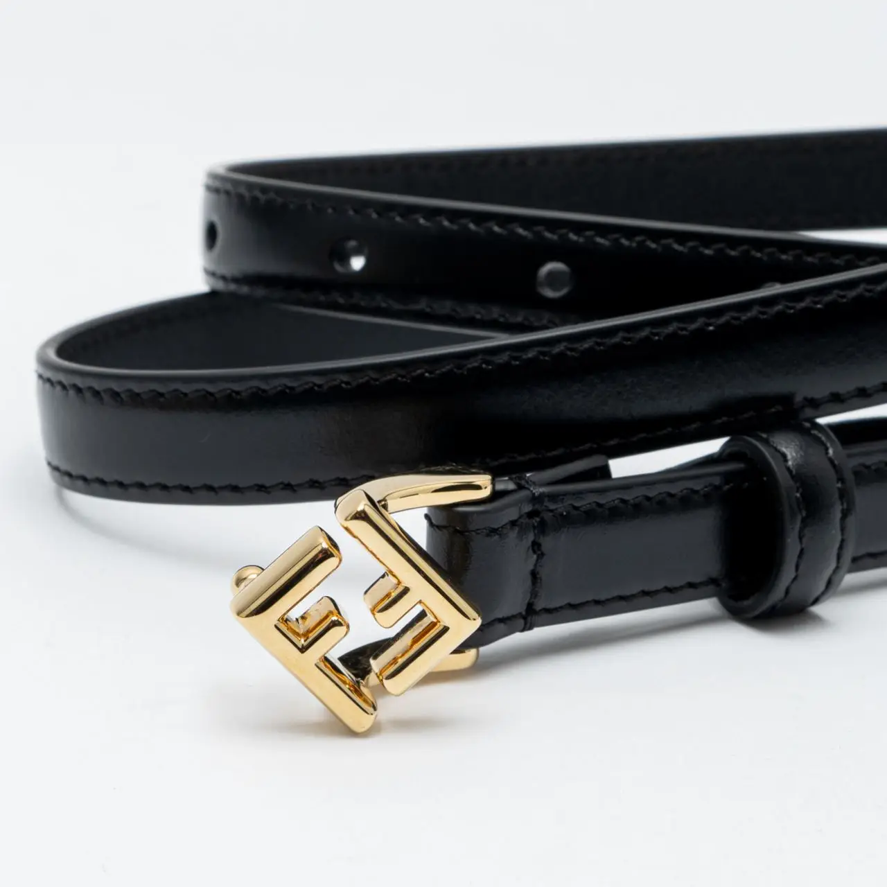 【FENDI】FF DIAMOND BELT FF Diamonds Belt Leather Beige | Fendi