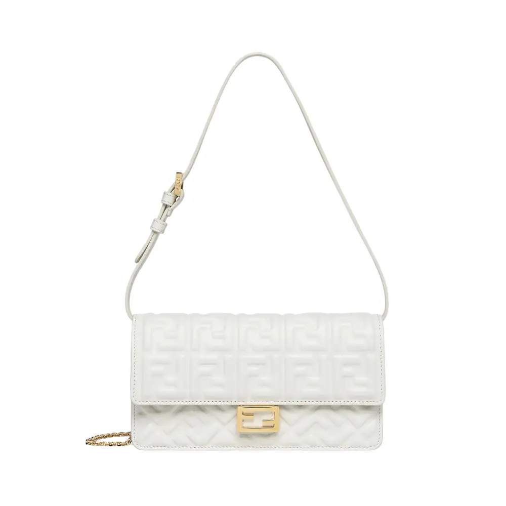 ショルダーバッグ・ポシェット FENDI Wallet On Chain Baguette Wallet On Chain Baguette Leather Black | Fendi