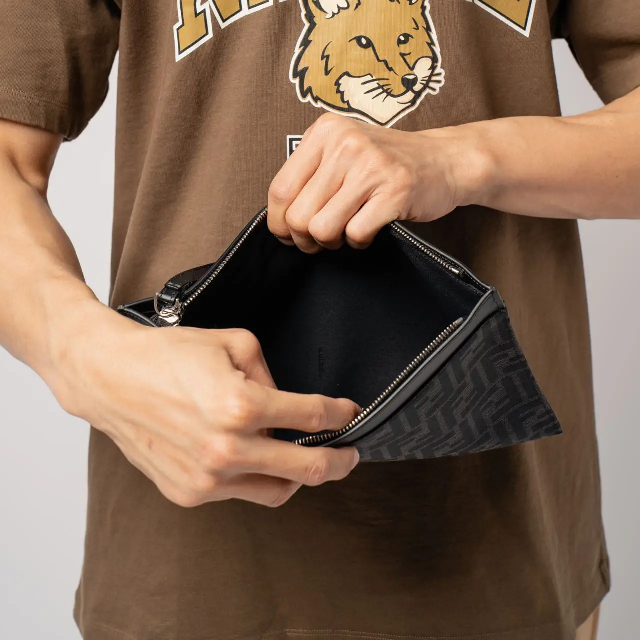 Fendi popular FF Logo Pouch