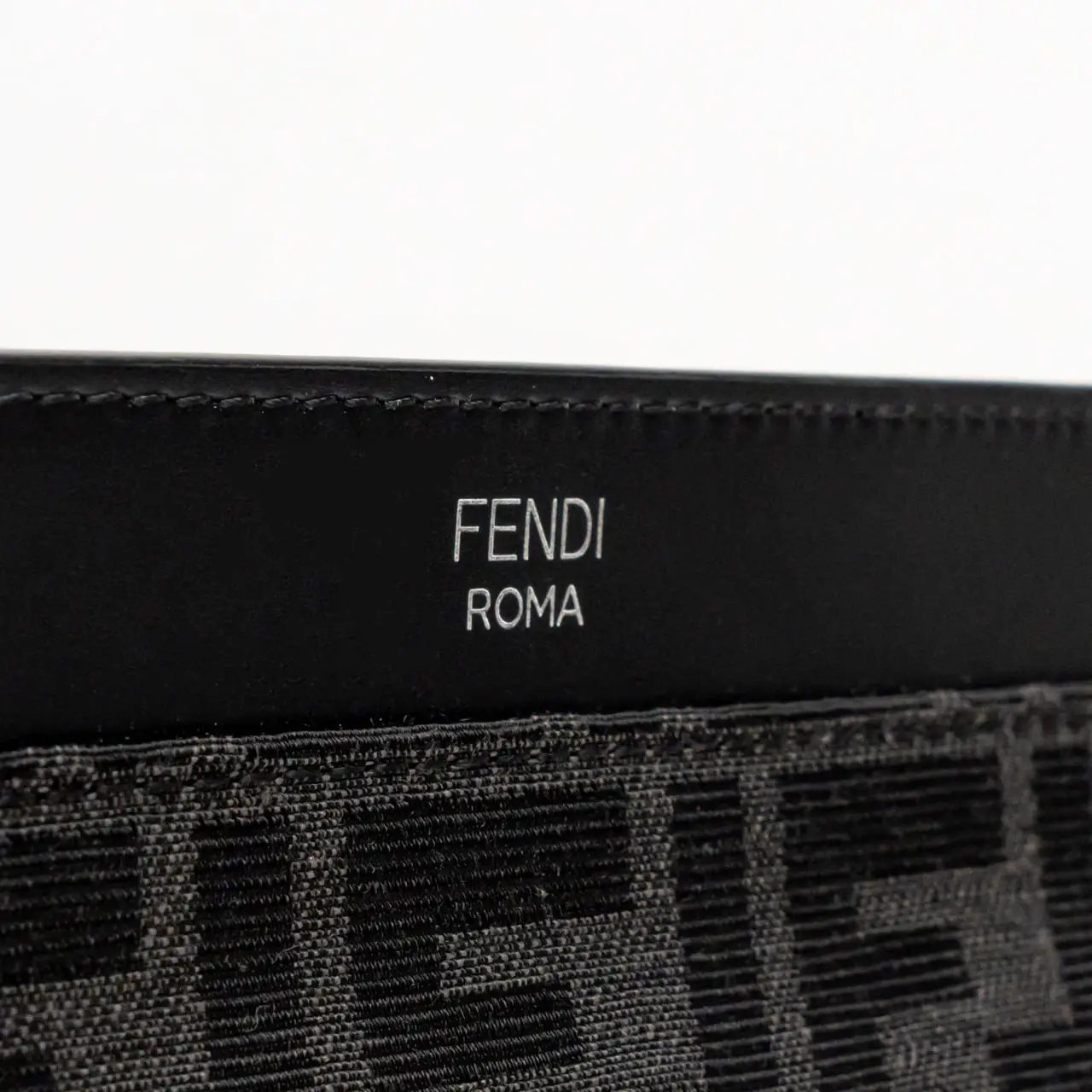 Fendi Large Flat Pouch FF Logo Fabric Black – voilà.id Fendi Large Flat Pouch FF Logo Fabric Black – voilà.id
