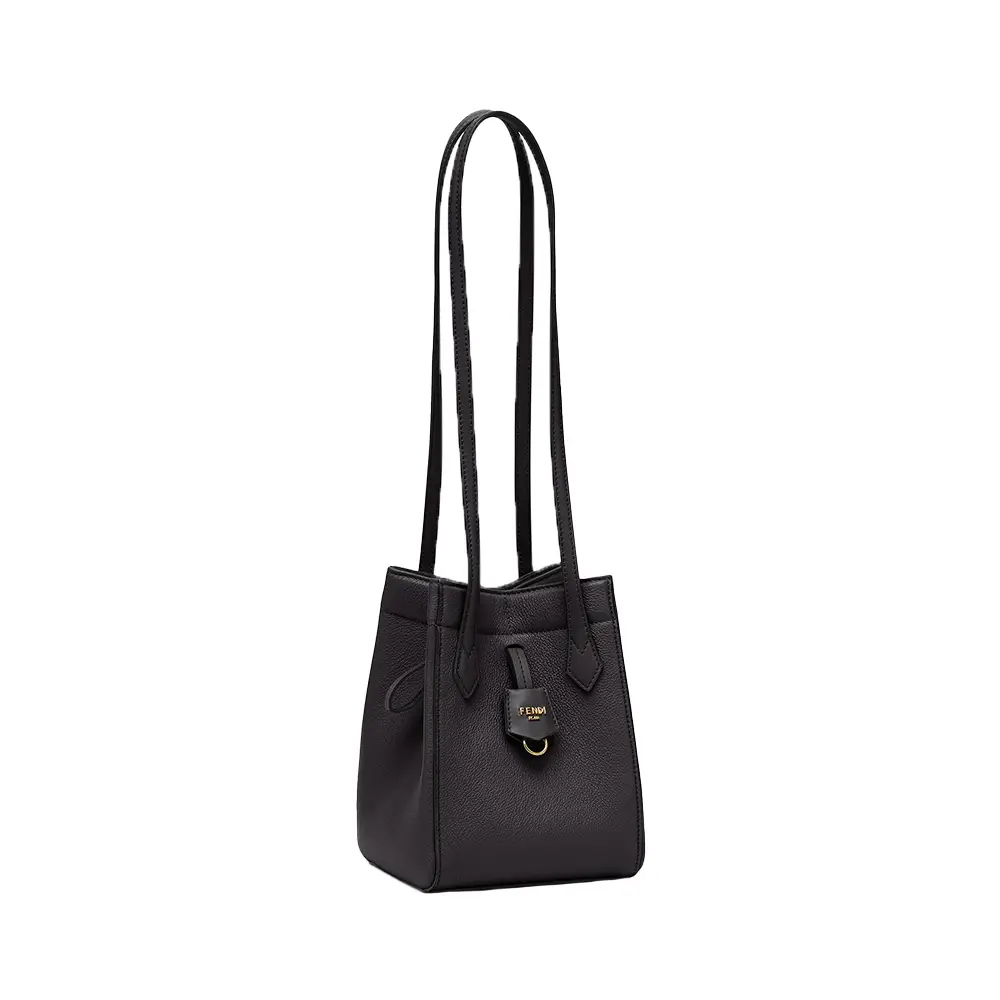 【FENDI】ブラックカラーアストラカンFUR&レザーバケットBAG30㎝美品 Fendi Origami Mini Leather Shoulder Bag Black – voilà.id