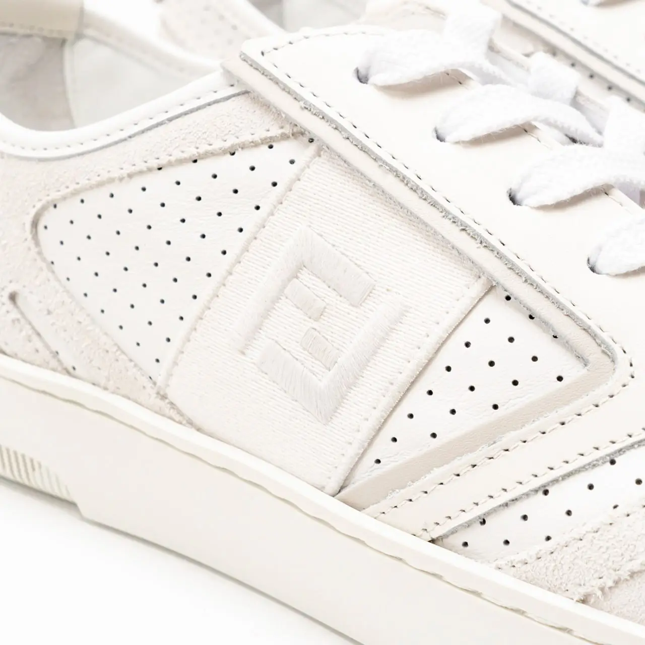 Fendi mens white sneakers online