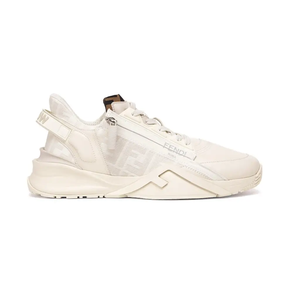 ☆【FENDI】☆(W) Fendi Flow Nylon Low-Top Sneaker.s White☆ Fendi Flow Sneakers Leather White | Fendi