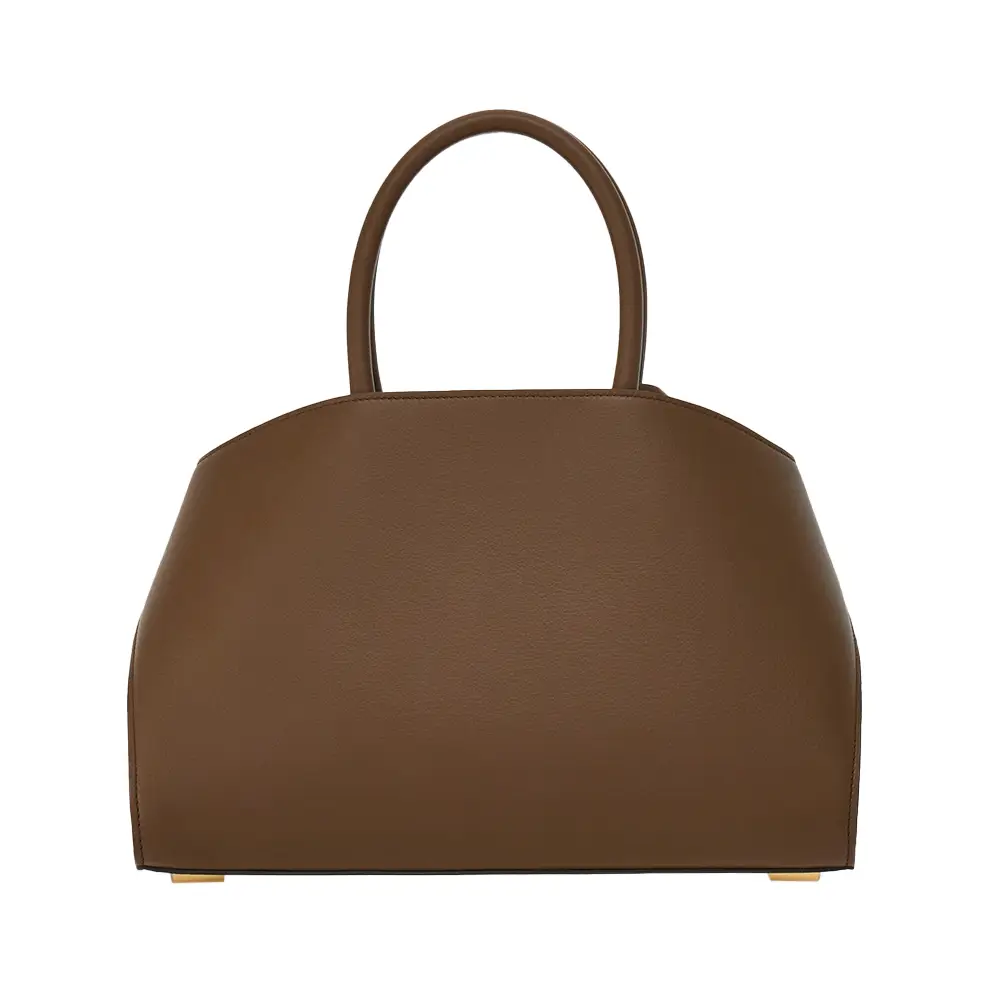 Ferragamo Hug Bicolor Medium Handbag Clay/Lapis Lazuli