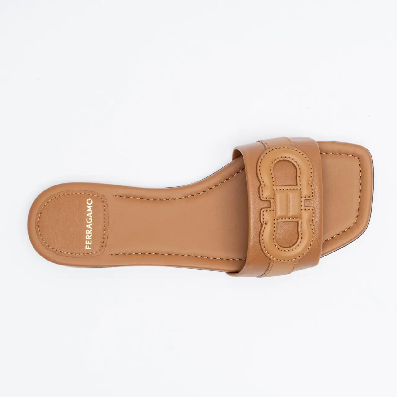 ★関税込★Ferragamo★double gancini sandals★BEIGE ガンチーニ FERRAGAMO(フェラガモ) 靴・シューズ(レディース