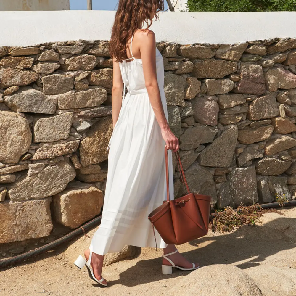 Folnua Anthos Leather Tote Bag Brown – voilà.id
