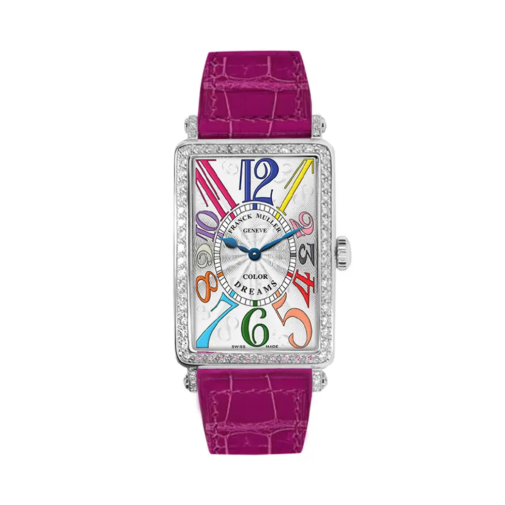 Franck Muller Long Island Steel Diamond Colordreams Purple – voilà.id