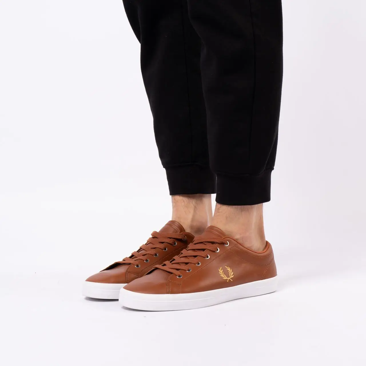 Fred Perry Baseline Leather Low-top Sneakers Anchor Tan