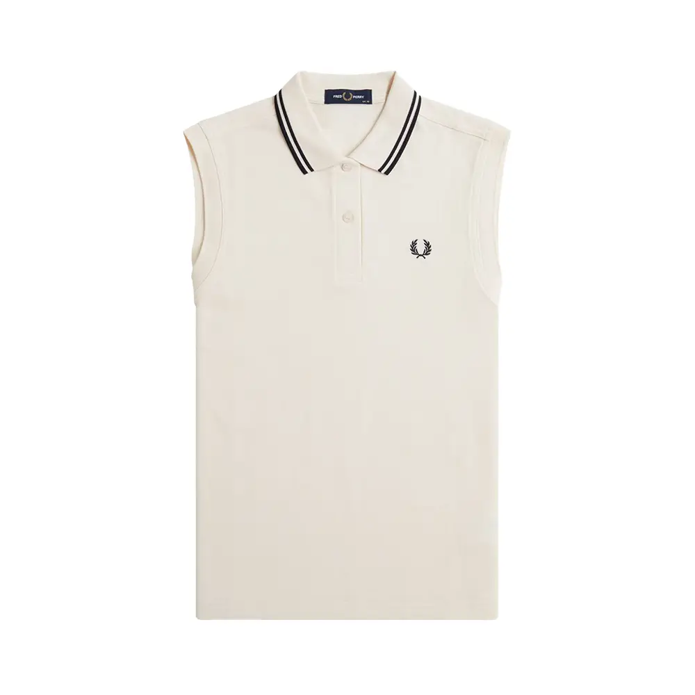 Fred Perry Classic Pique Polo Shirt Sleeveless Black – voilà.id