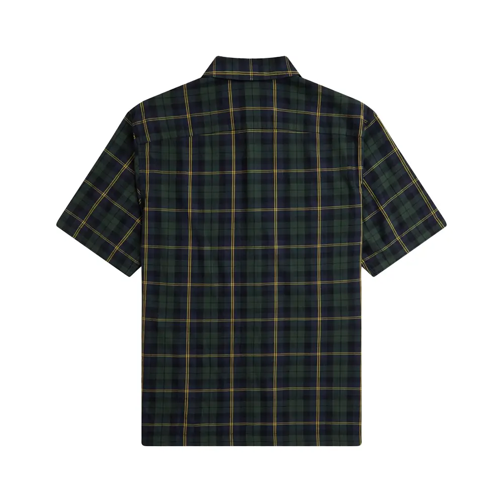 ■FRED PERRY■ Sharp Button-Through Short Sleeve Shirt Night Button Through Shirt - Honeycomb | Men's Knitwear | Jumpers