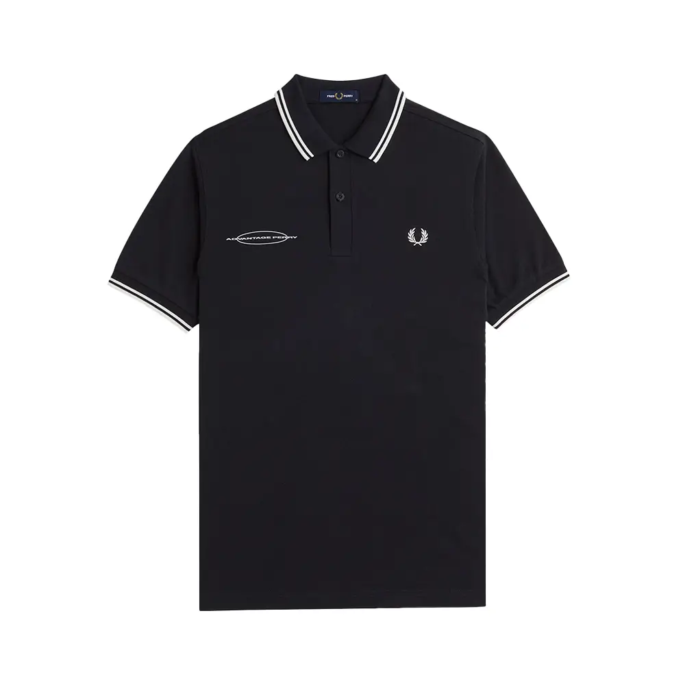 Fred Perry Bomber Collar Polo Shirt Black – voilà.id