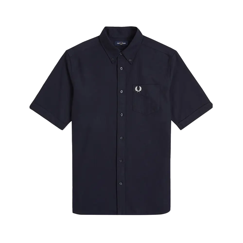 FRED PERRY Short Sleeve Shirt F8684 Fred Perry Oxford Short Sleeve