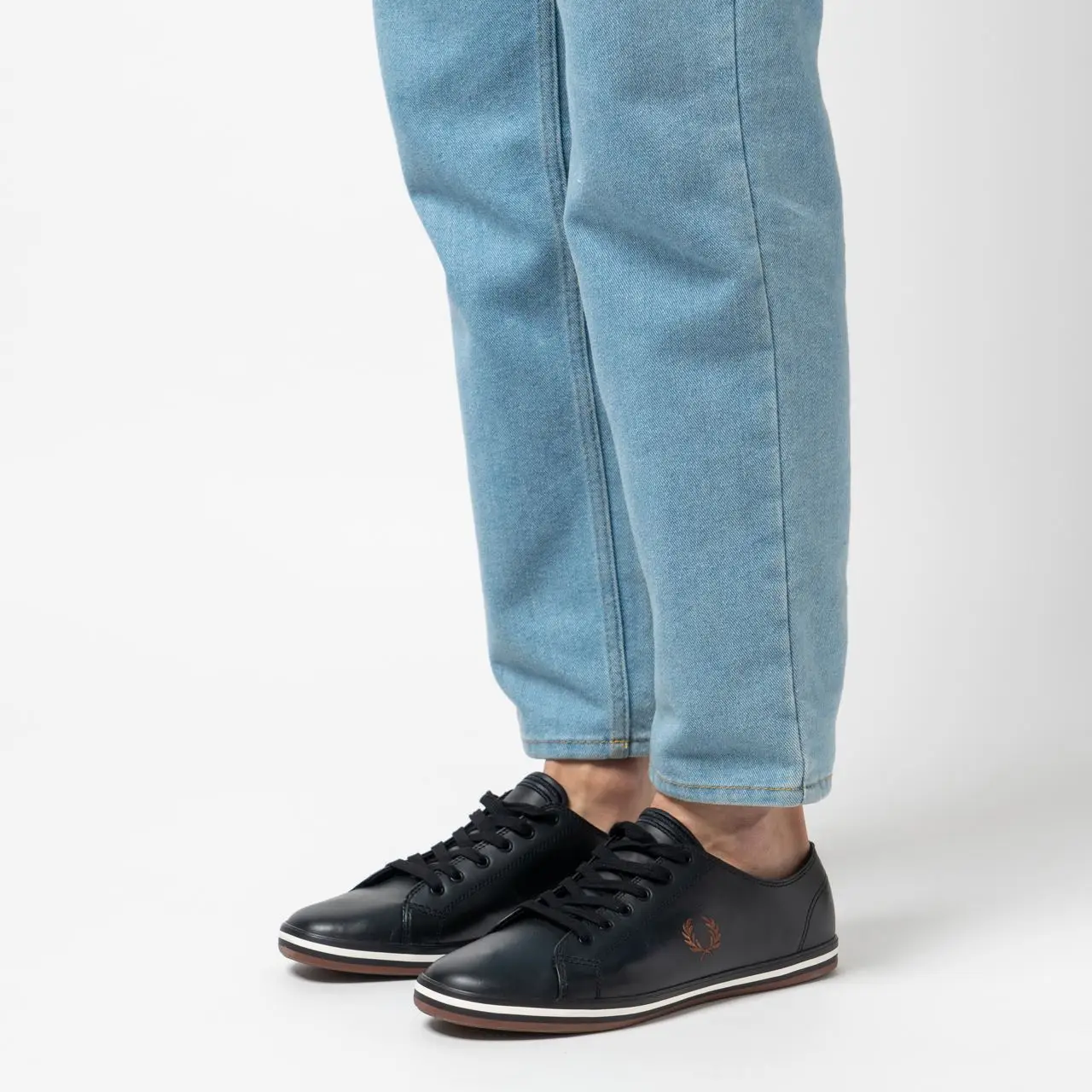 Fred perry kingston leather white clearance