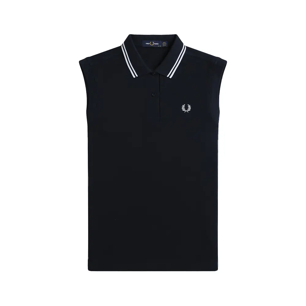 【新品】Fred Perry Shirt - G7200 Fred Perry Classic Pique Polo Shirt Sleeveless Black – voilà.id