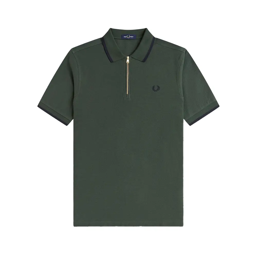 Fred Perry Crepe Pique Polo Shirt Navy/White – voilà.id