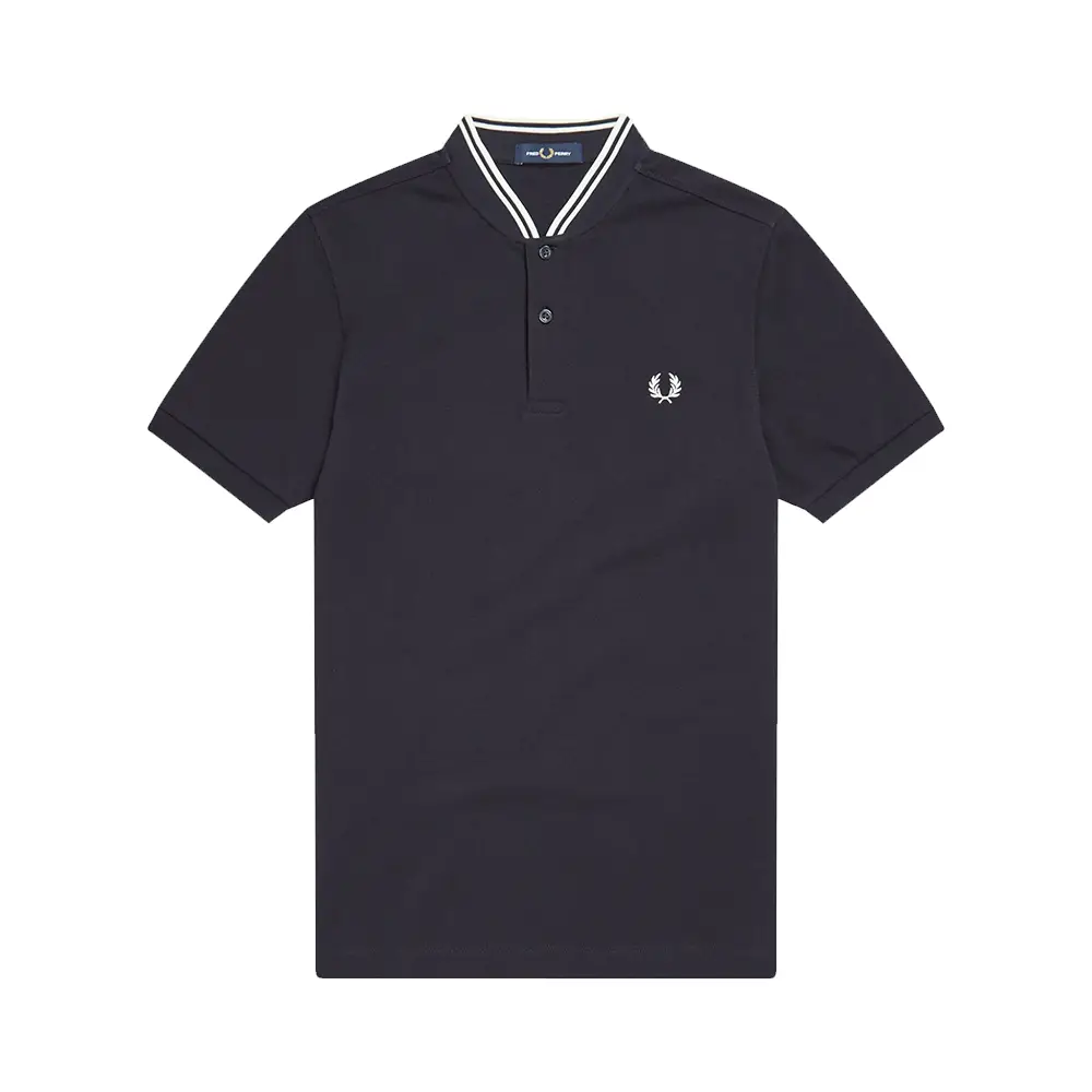 Fred Perry Bomber Collar Polo Shirt Black – voilà.id