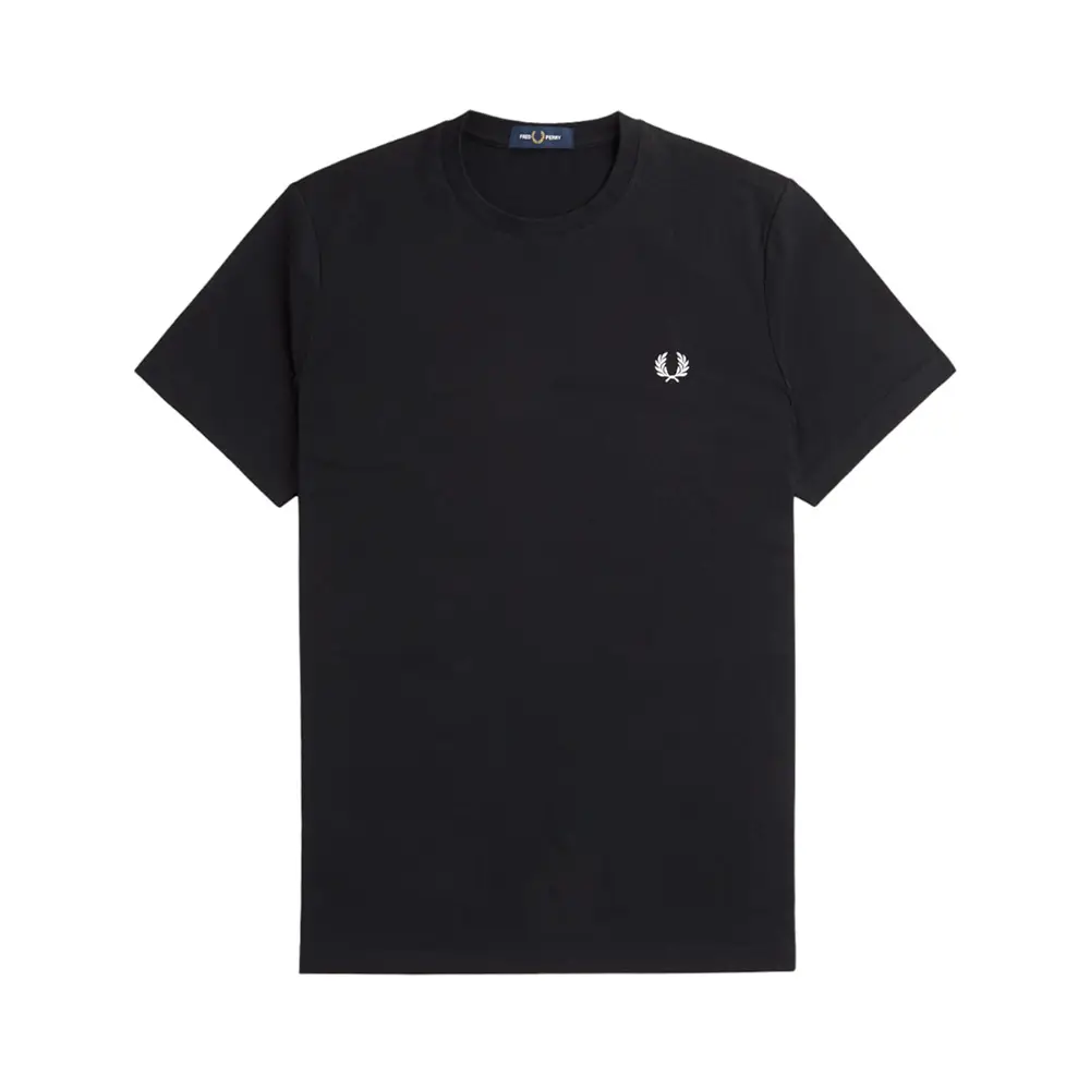 Fred Perry Laurel Wreath Graphic T-Shirt Black – voilà.id