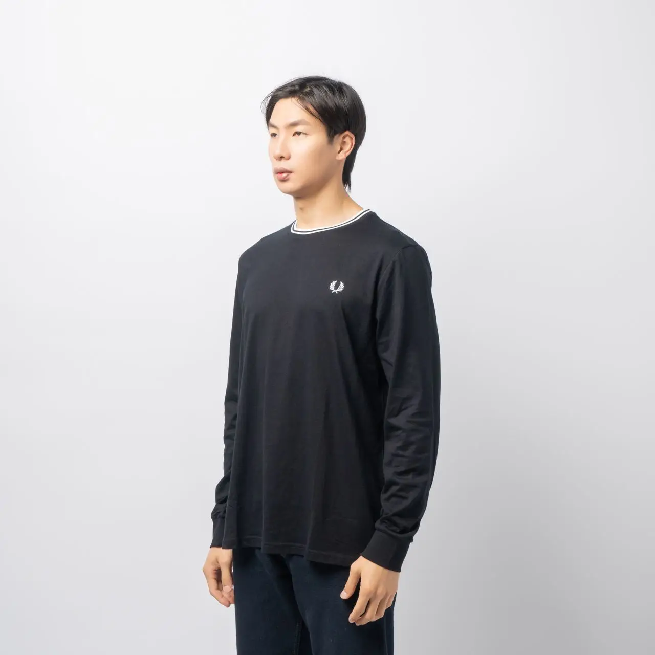 Fred Perry Twin Tipped Sweatshirt Black – voilà.id