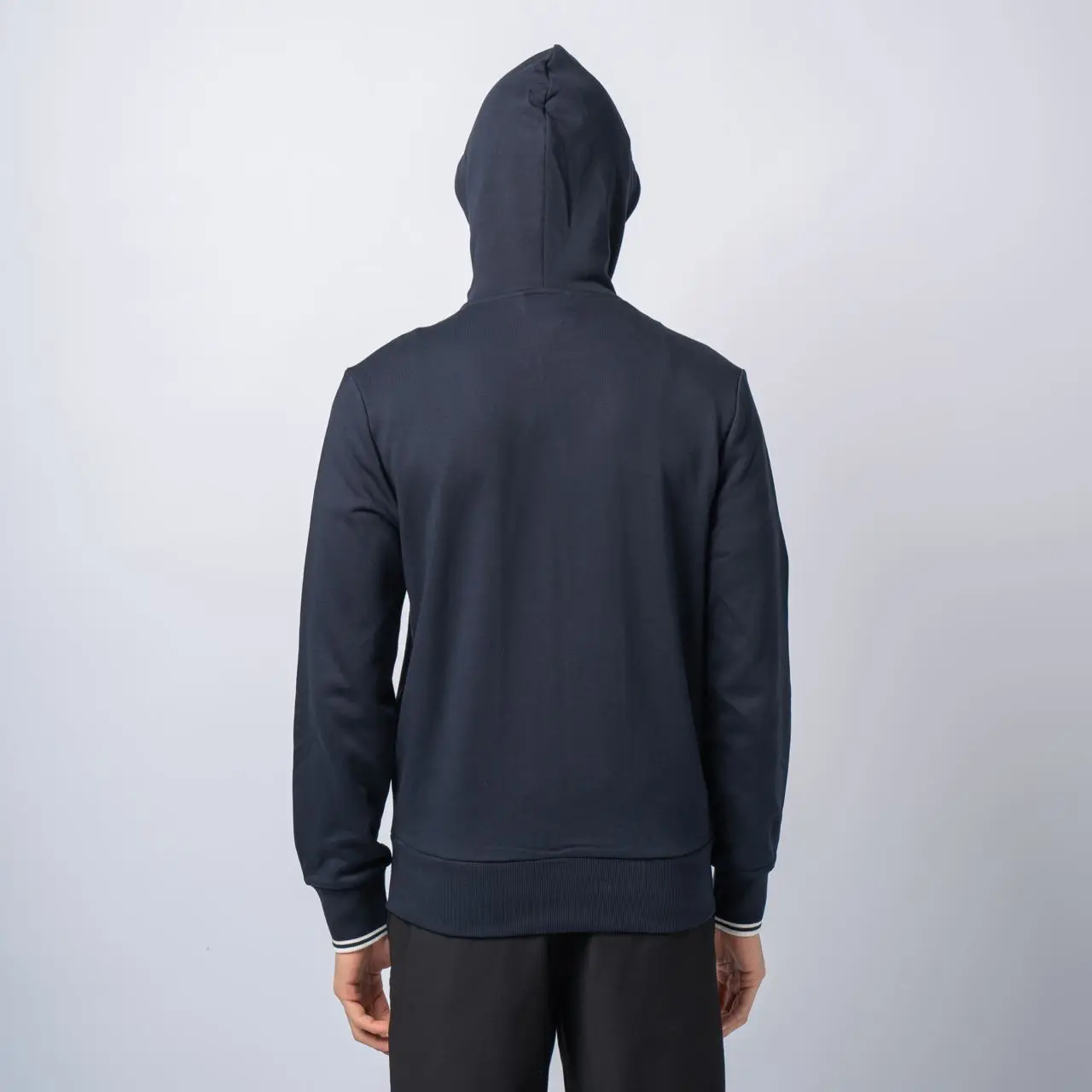 Fred Perry Hooded Zip Through Jacket Navy – voilà.id