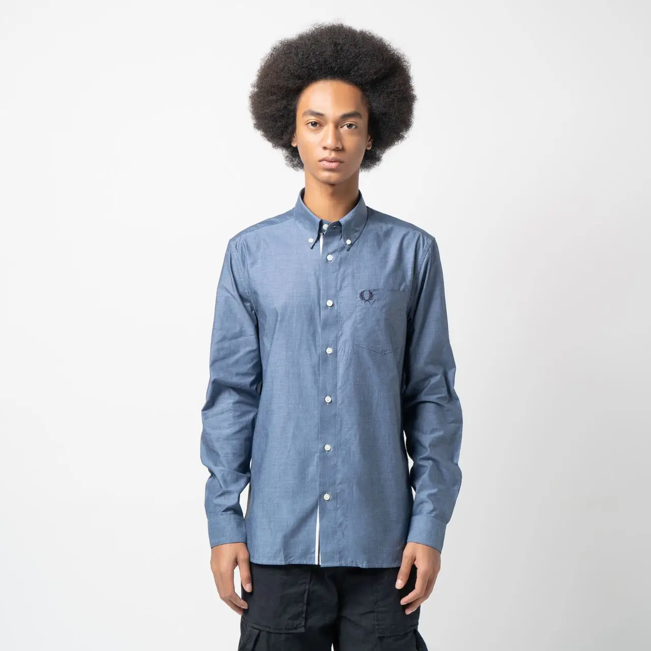 Fred Perry Button Down Collar Polo Shirt | Black | M1627-102