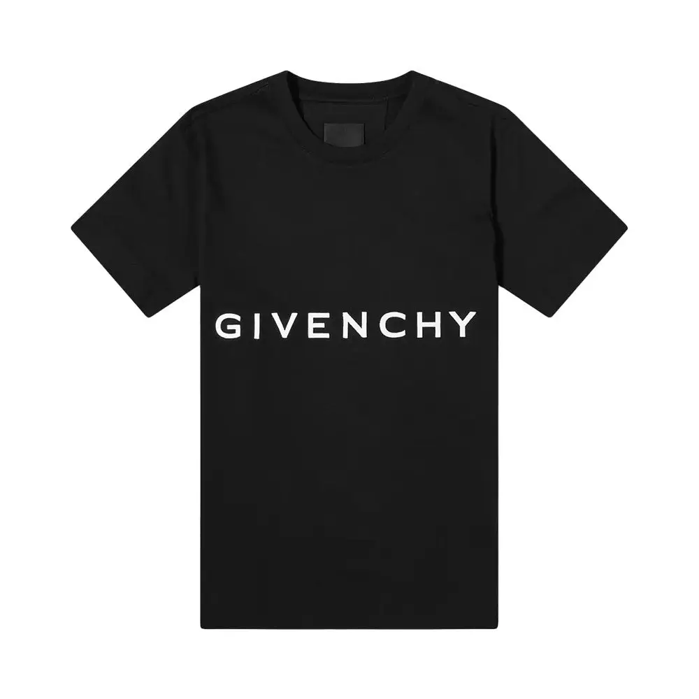 Givenchy Embroidered Logo Slim Fit T-Shirt Black – voilà.id