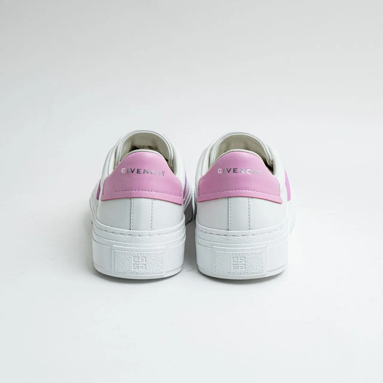 Givenchy City Sport 4G Print Leather Sneakers White Pink