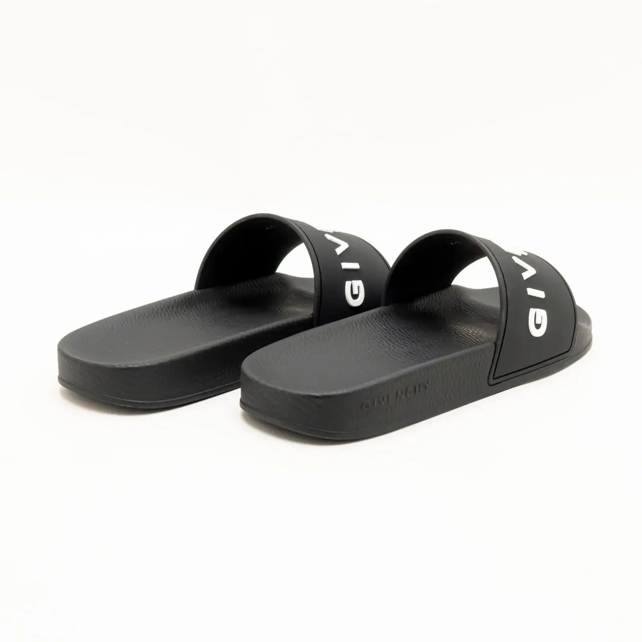 Givenchy Paris Flat Rubber Sandals Black White – voilà.id