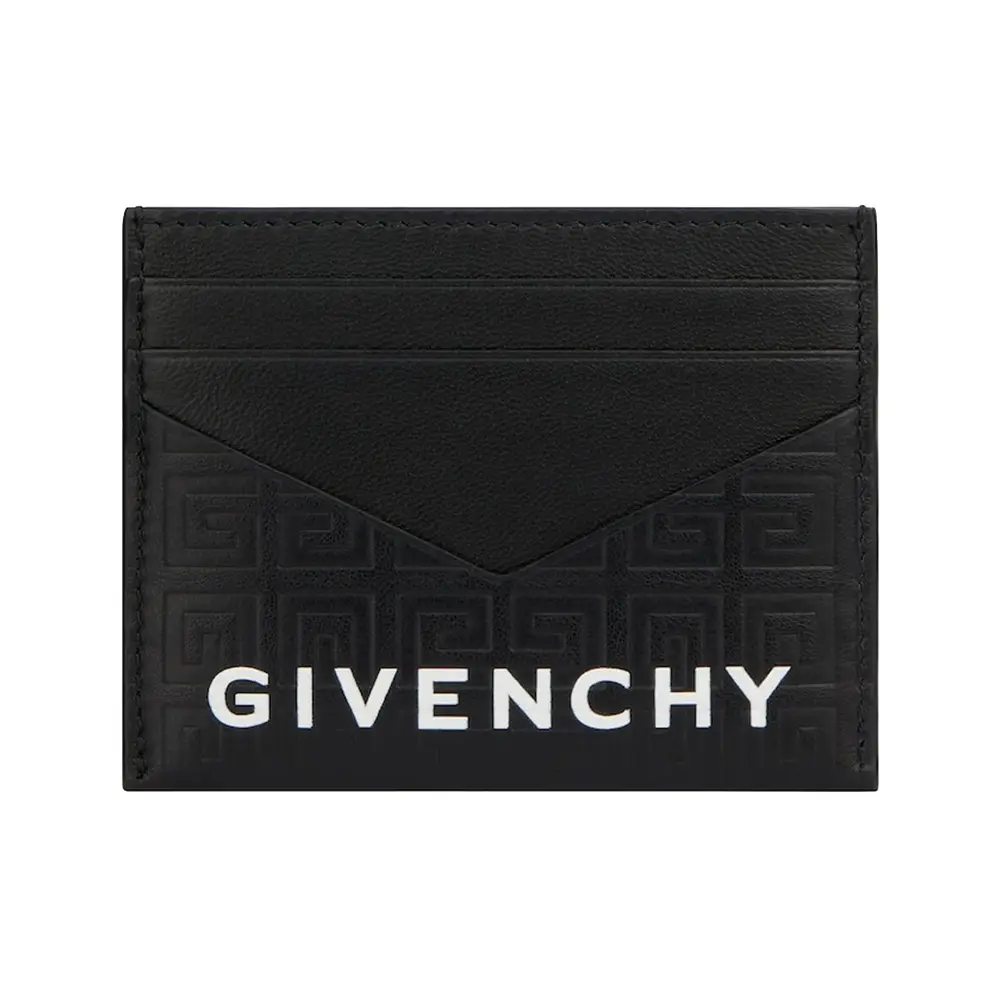 Givenchy G Cut Card Holder in 4G Leather Black – voilà.id