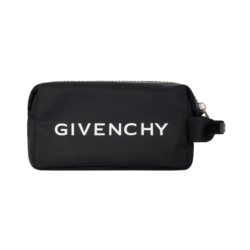 Givenchy G-Zip Toilet Pouch Nylon Leather Black – voilà.id