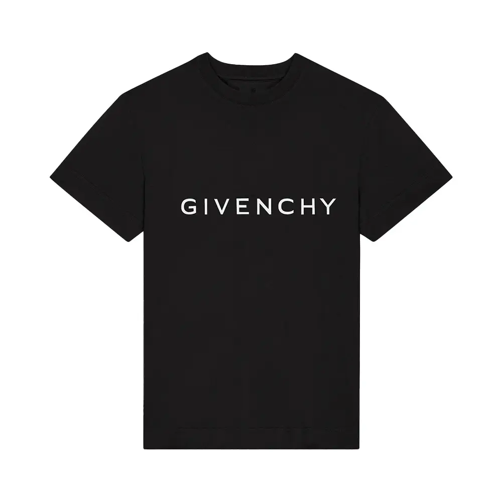 Givenchy Archetype Logo Print Slim Fit T-Shirt Black – voilà.id