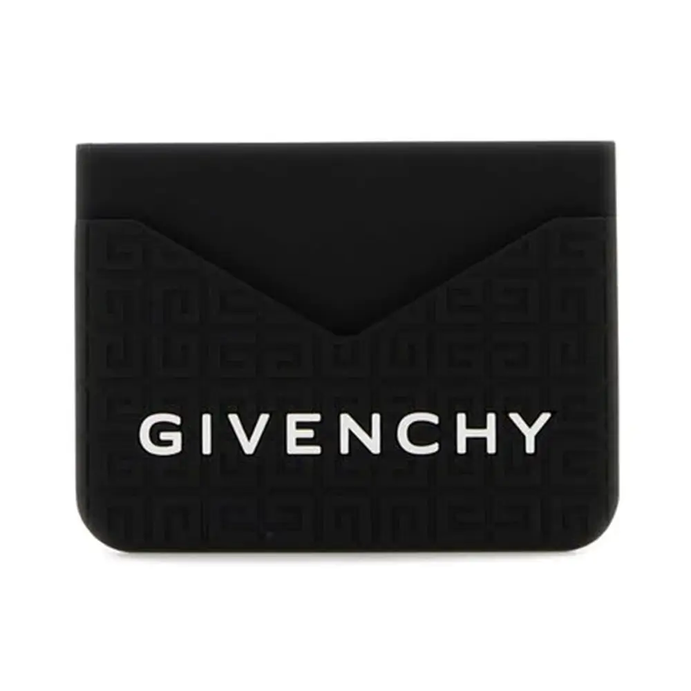 [Givenchy] Logo Card Holder - Black / ☆送料込☆ Givenchy 4G Logo Embossed Card Holder Black – voilà.id