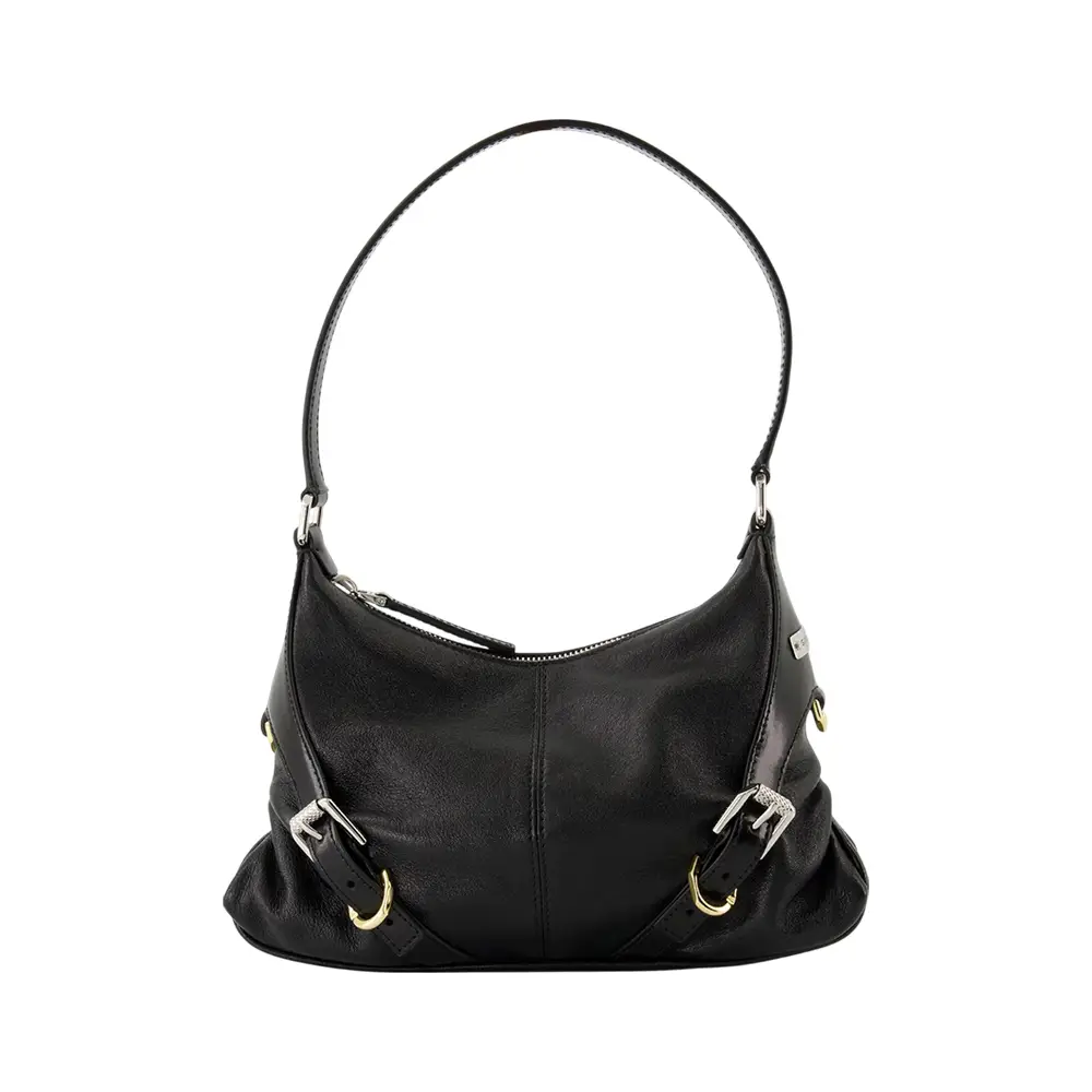 Givenchy Voyou Boyfriend Party Bag in Aged Leather Black