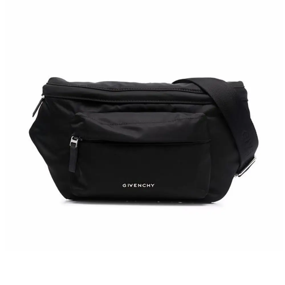 Givenchy Logo Metal Nylon Bumbag Black – voilà.id