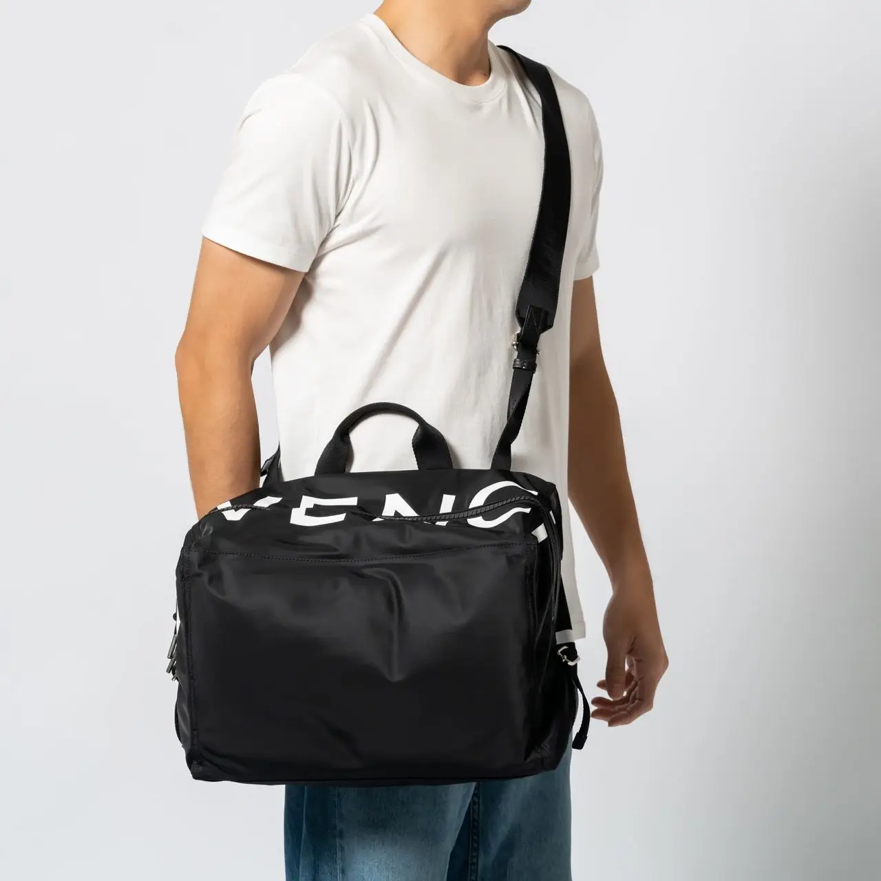 Givenchy Medium Pandora Nylon Crossbody Bag Black – voilà.id
