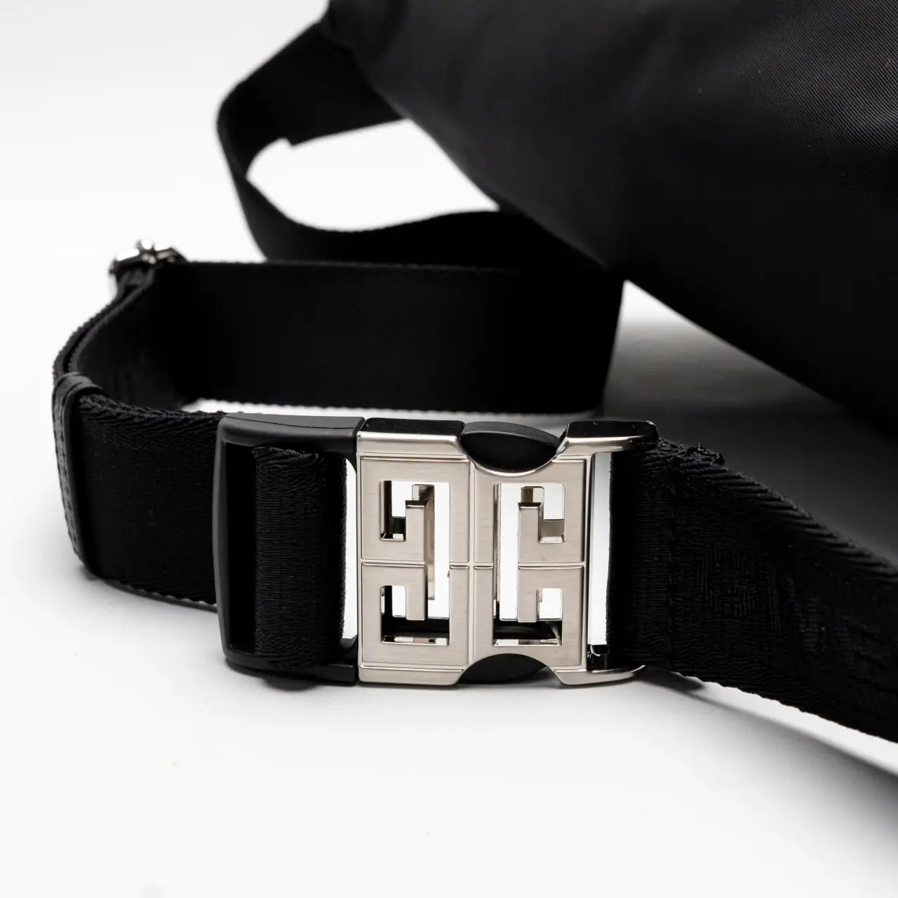 Givenchy Logo Metal Nylon Bumbag Black – voilà.id