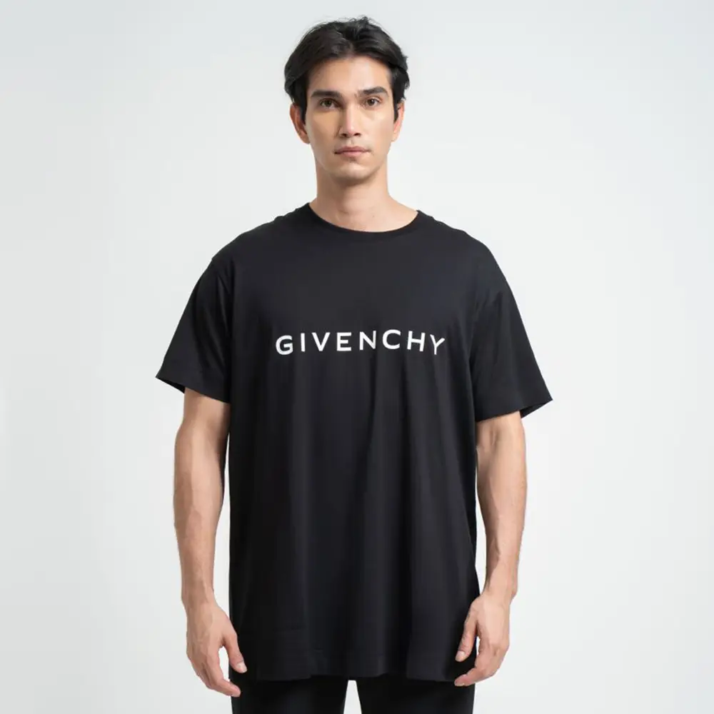 Tシャツ・カットソー Givenchy Black Cotton T-Shirt Givenchy - TK-MX logo cotton jersey T-shirt Givenchy