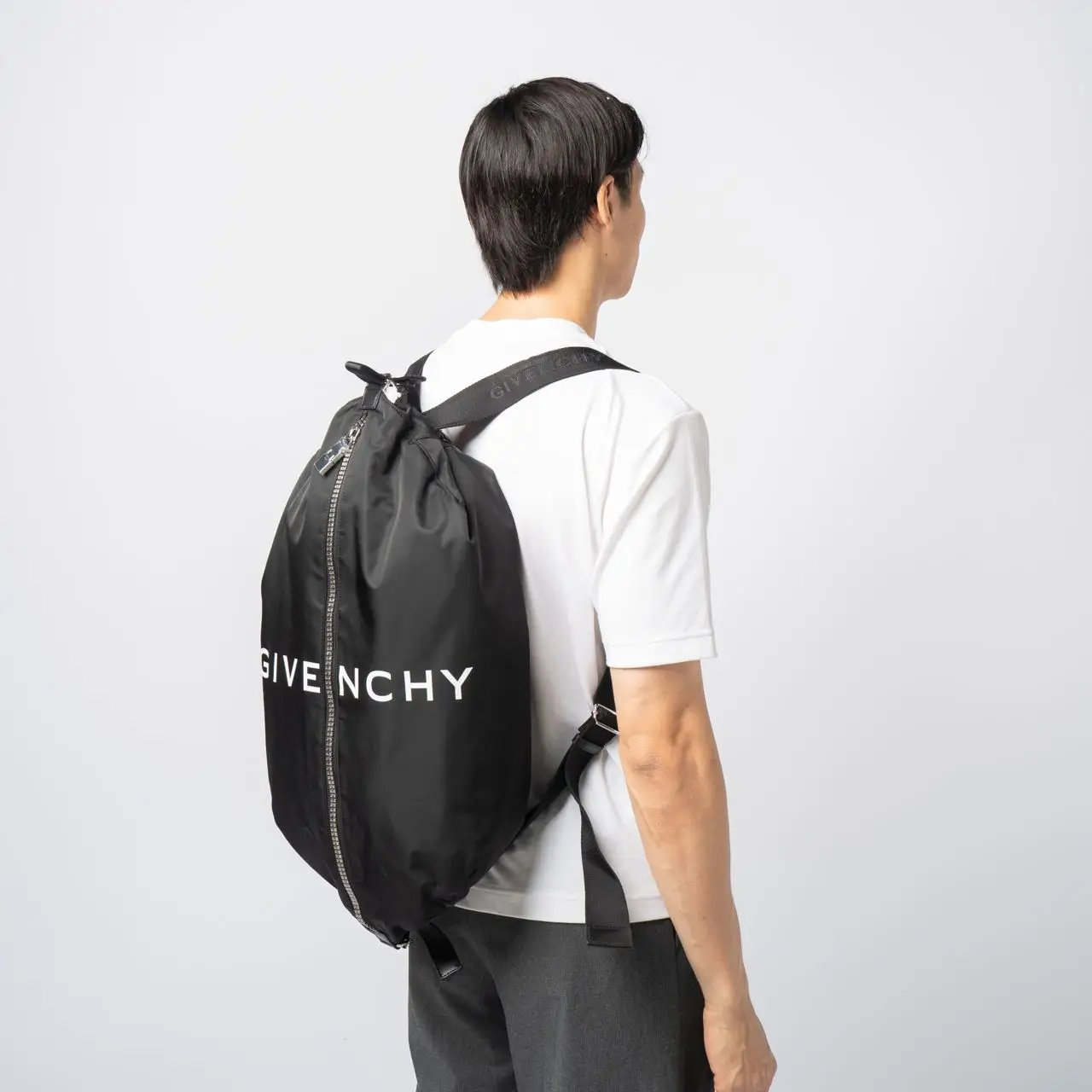 Givenchy G-Zip Nylon Duffle Backpack Black – voilà.id