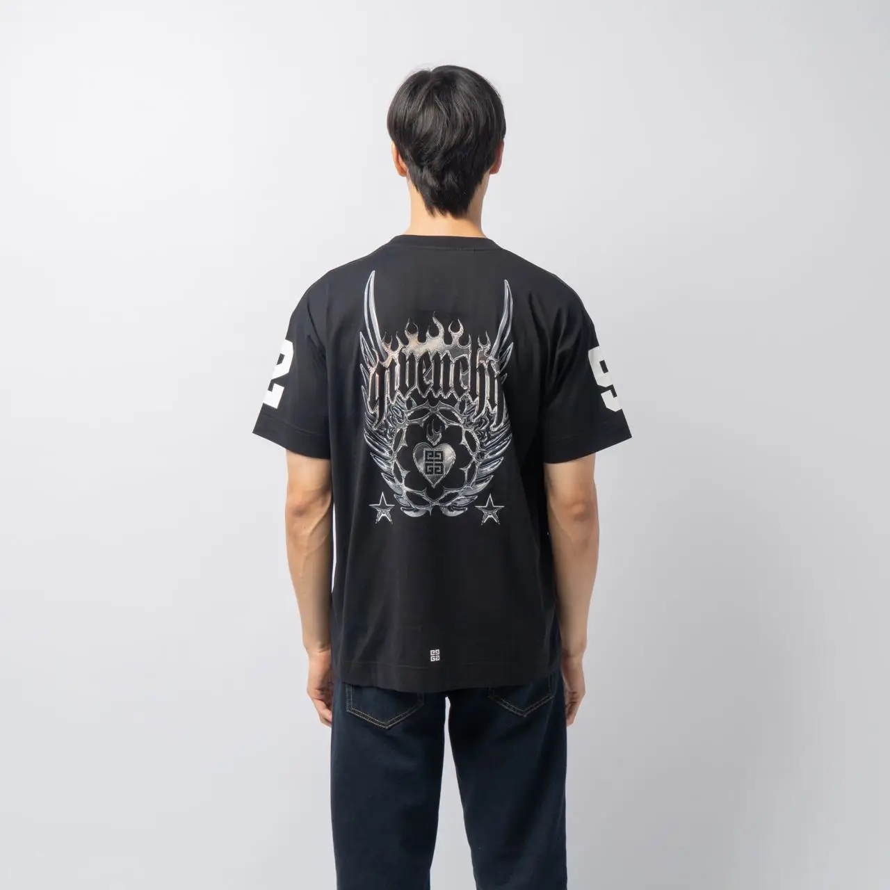 Tシャツ・カットソー GIVENCHY SS21 CREW NECK T-SHIRT (BW707Z3Z5S_001) Givenchy crew neck cotton T-shirt | REVERSIBLE