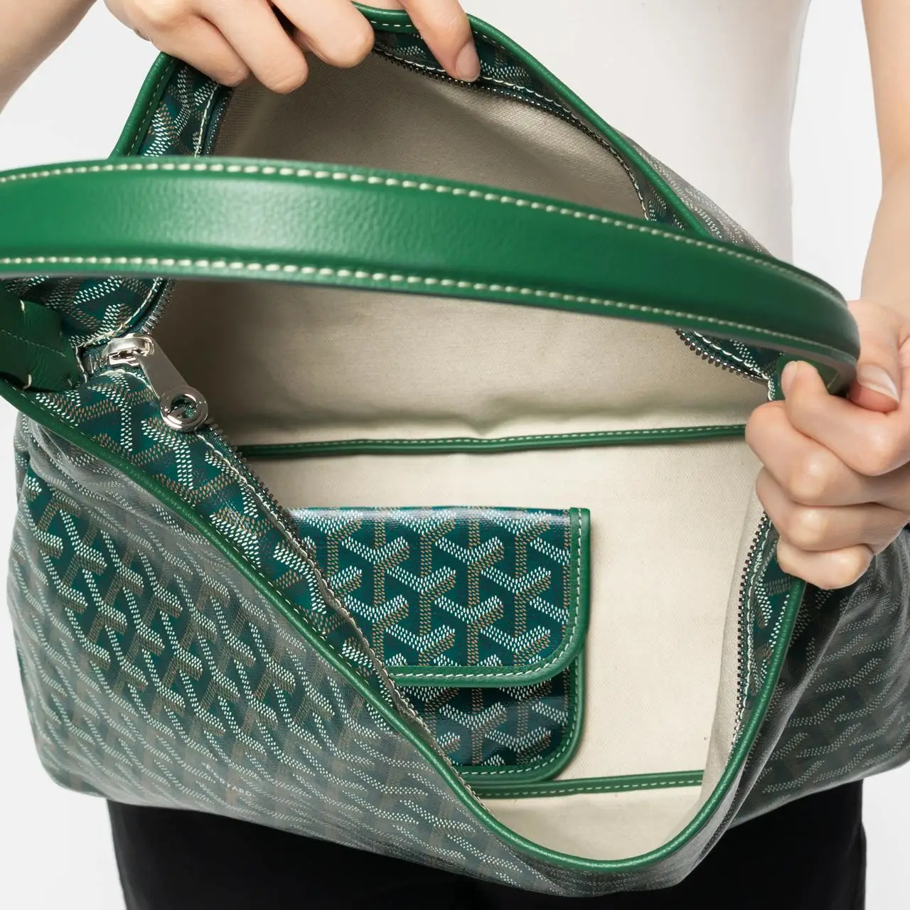Goyard Bohème PM Hobo Bag Green – voilà.id Goyard Bohème PM Hobo Bag Green – voilà.id