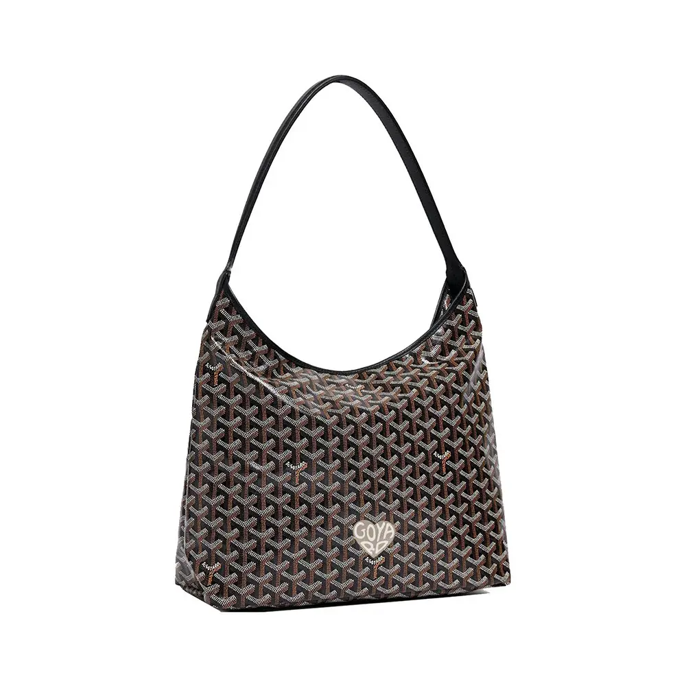 Goyard Bohème PM with Ivory Mini Heart Shape Hobo Bag Black