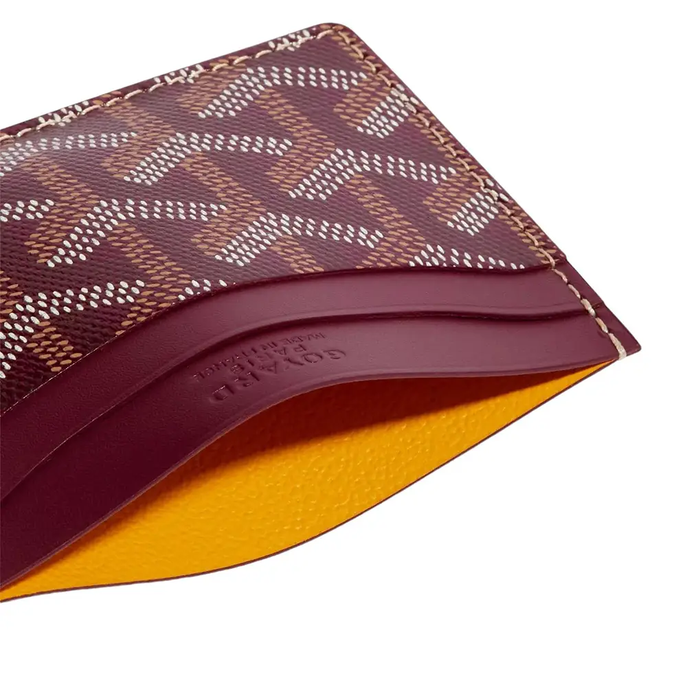Red goyard card holder hotsell