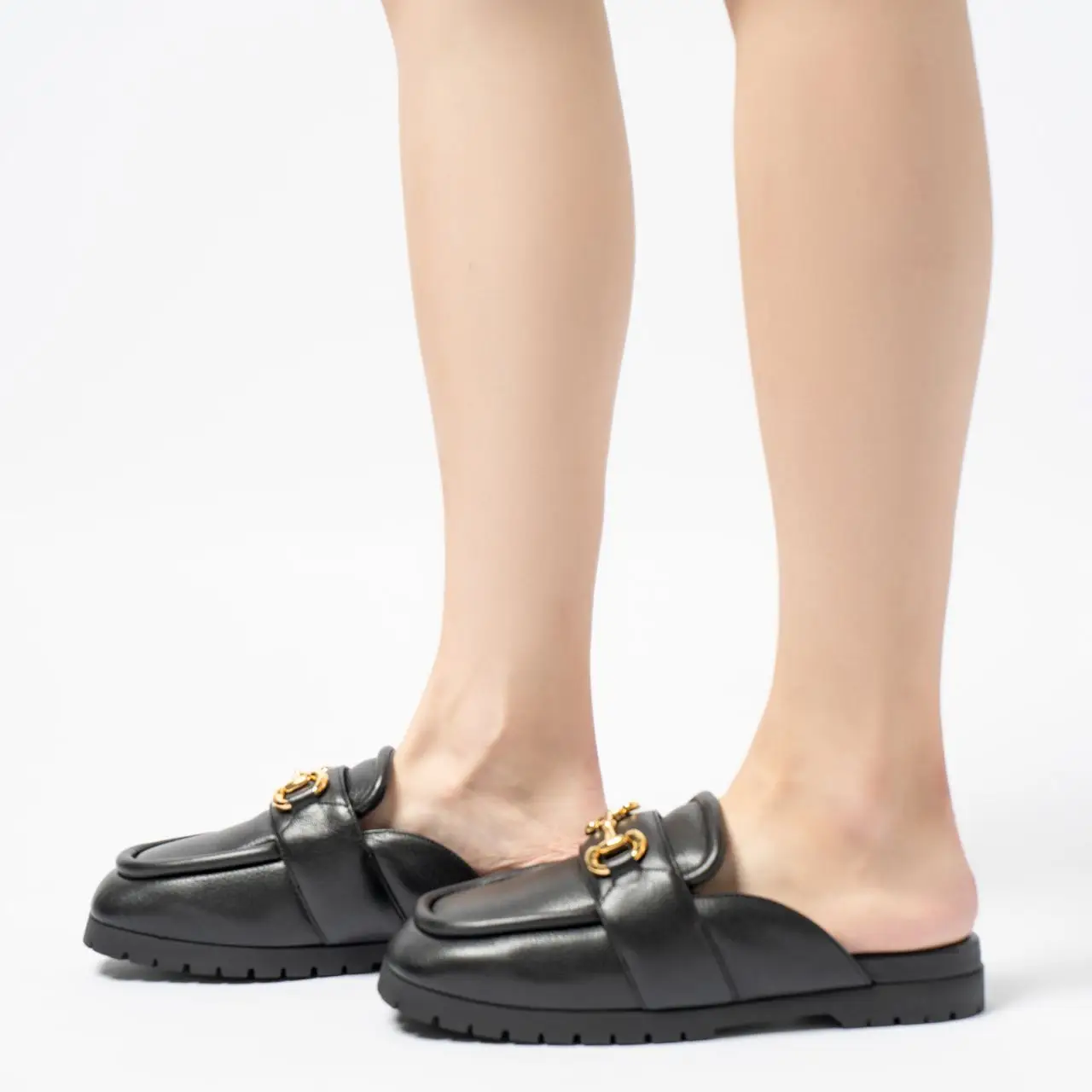 靴 Archive Gucci square toe leather mules Gucci Horsebit Square Toe Mules Black Gold – voilà.id